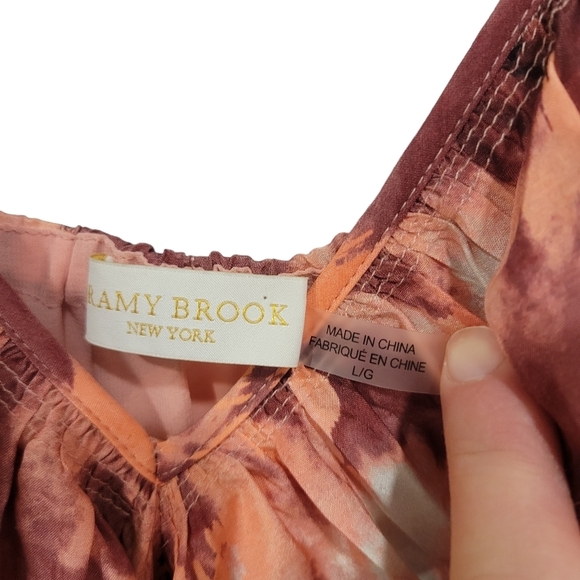 Ramy Brook Printed Larson Dress Size 10 - Picture 5 of 6